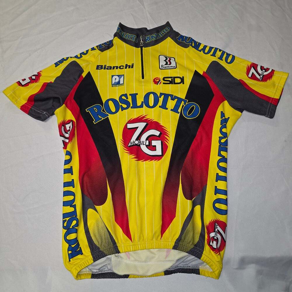 Vintage 1997 Roslotto ZG Mobili Cycling Jersey by Biemme